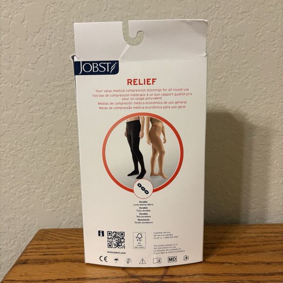 Jobst Relief Medical Compression All-Round 20-30mmHg Large Beige One Piece - Picture 2 of 5